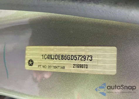 2016 Jeep Compass High Altitude Edition из США, поврежденный, VIN 1C4NJDEB6GD572973